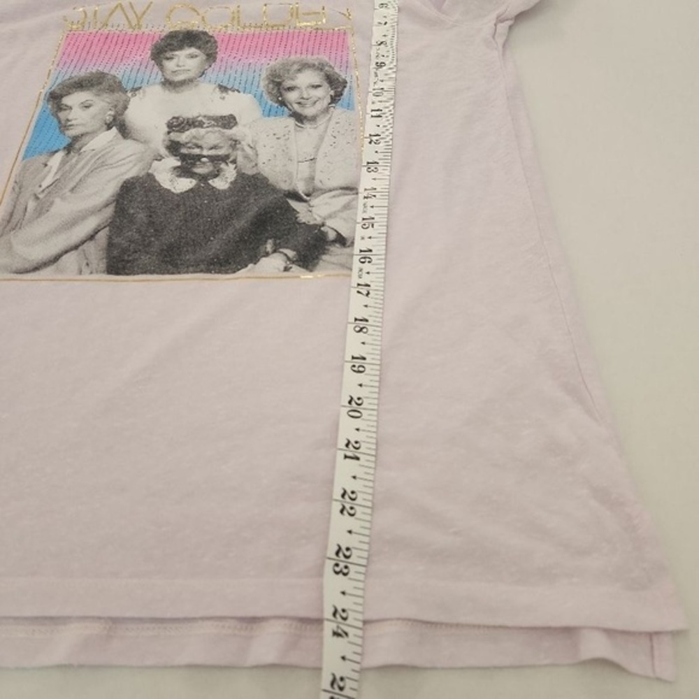 My Molly Womens T-Shirt Size M Light Purple Golden Girls Stay Golden Print Retro - Picture 8 of 8